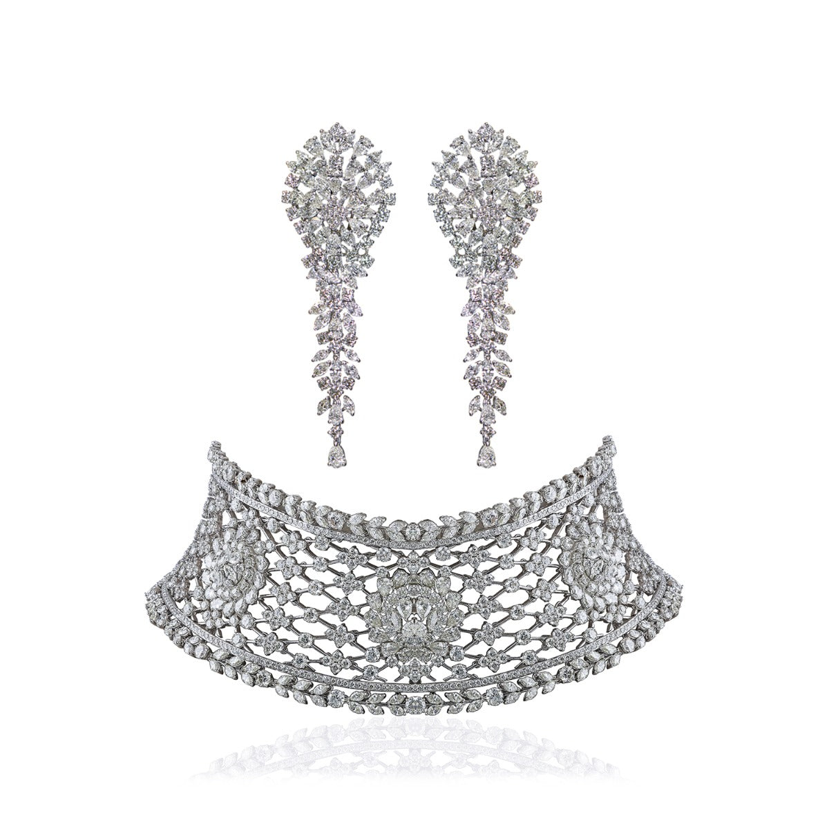 Kiara Lustre Diamond Choker Set