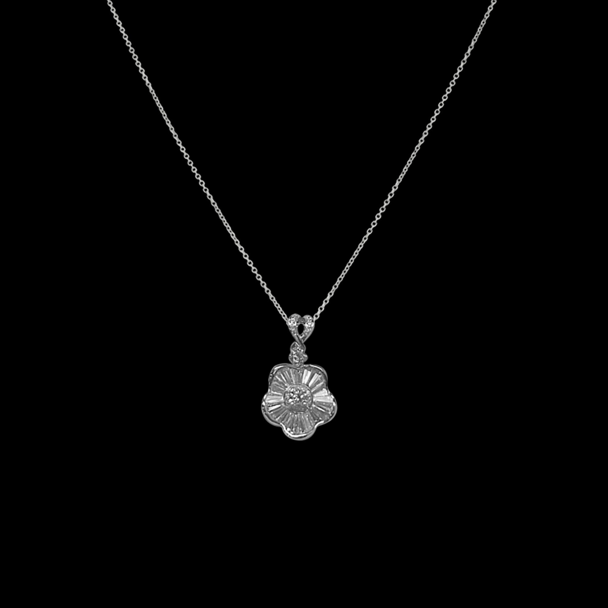 Hibiscus Diamond Necklace