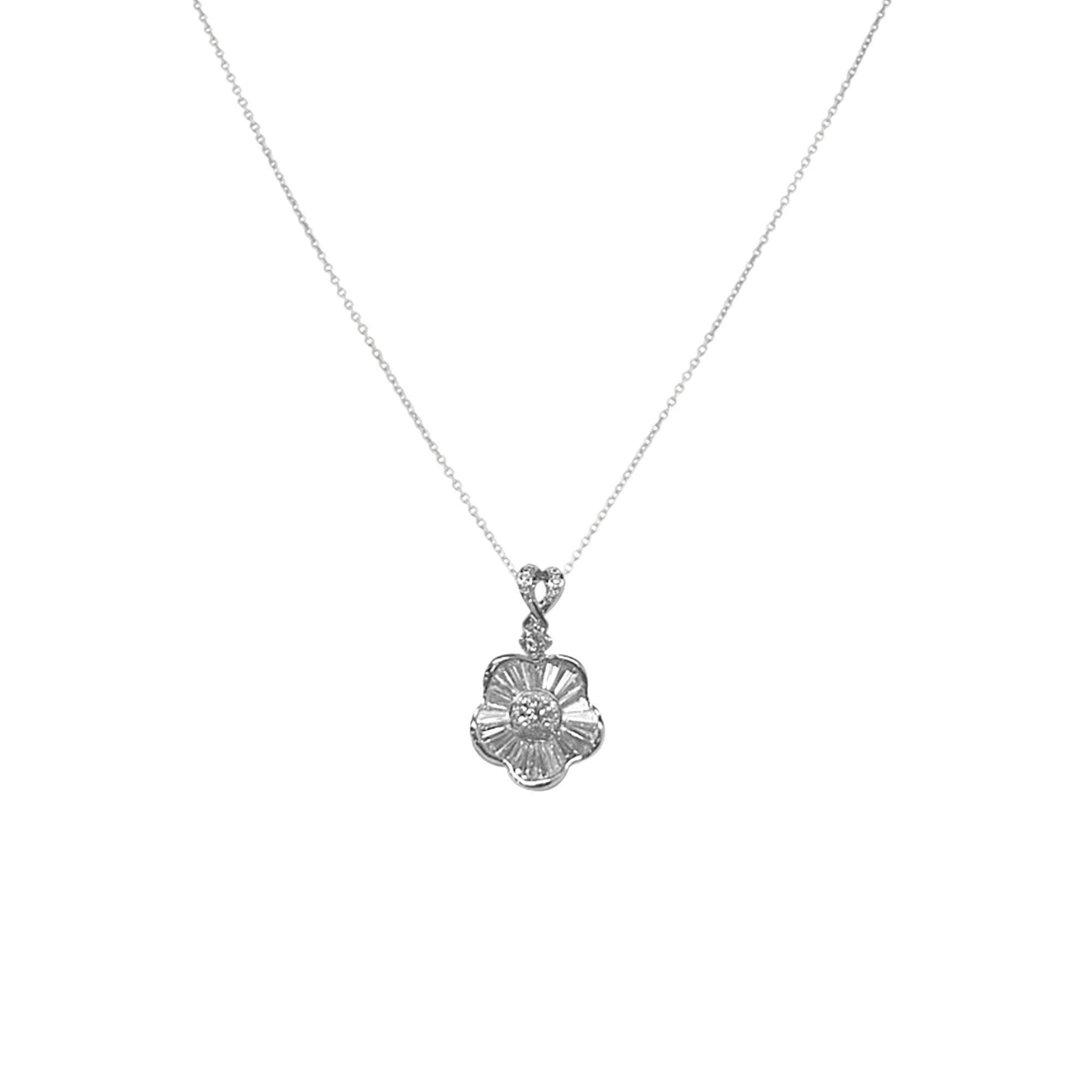 Hibiscus Diamond Necklace