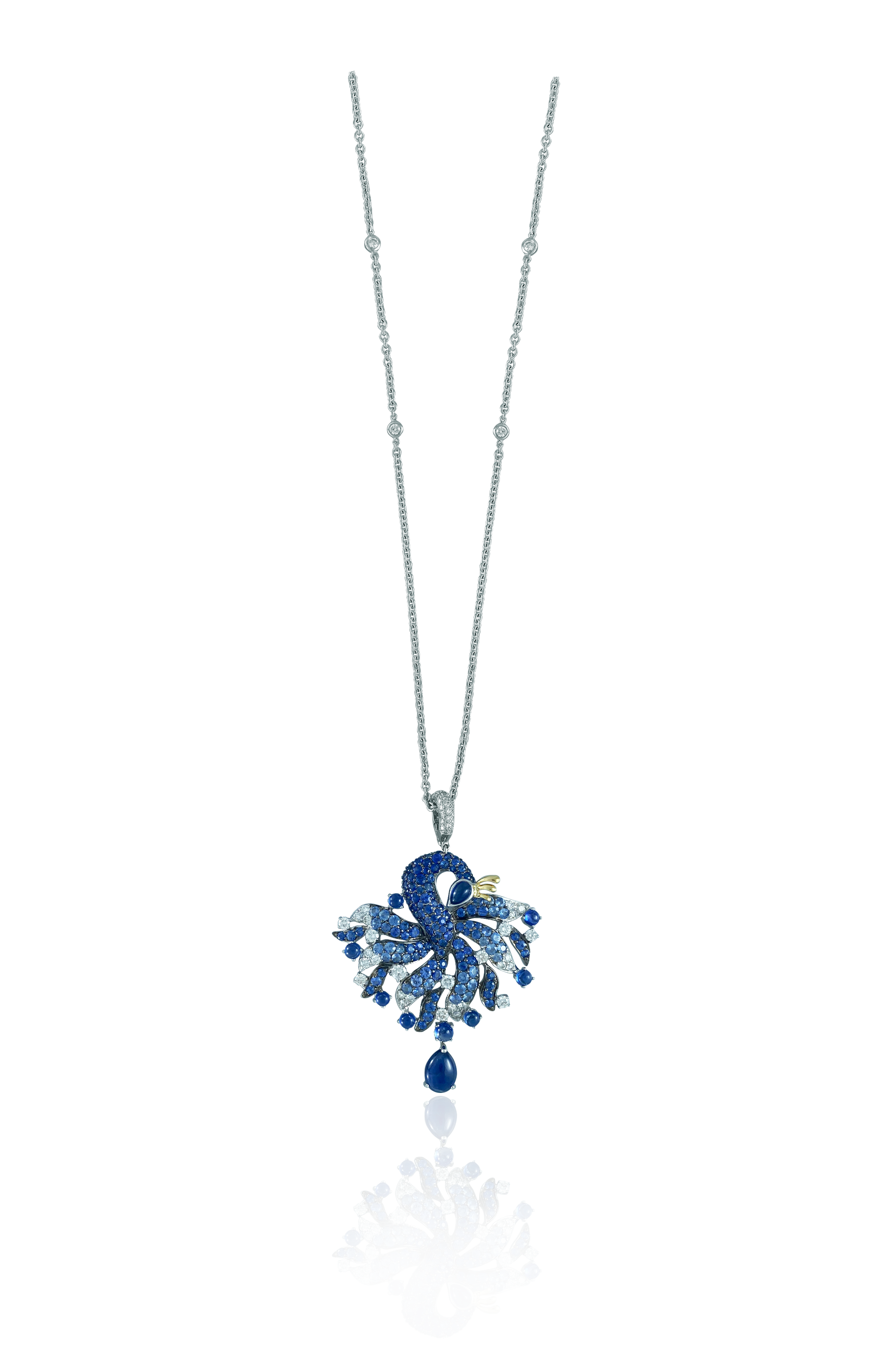 Peacock Diamond Necklace