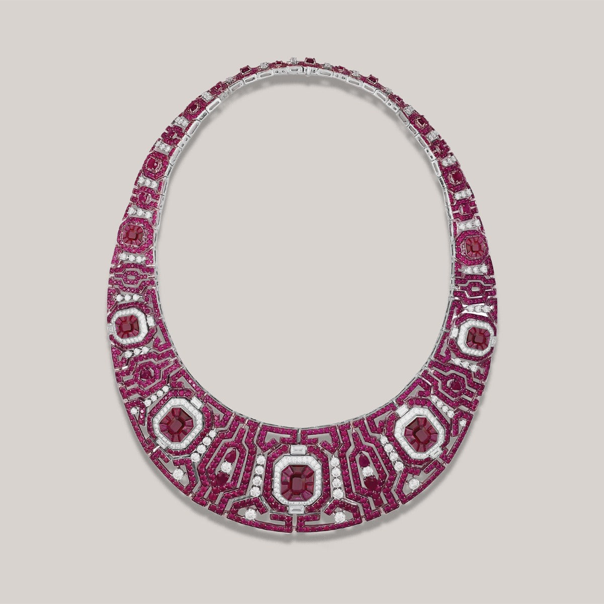 Ruby Diamond Necklace