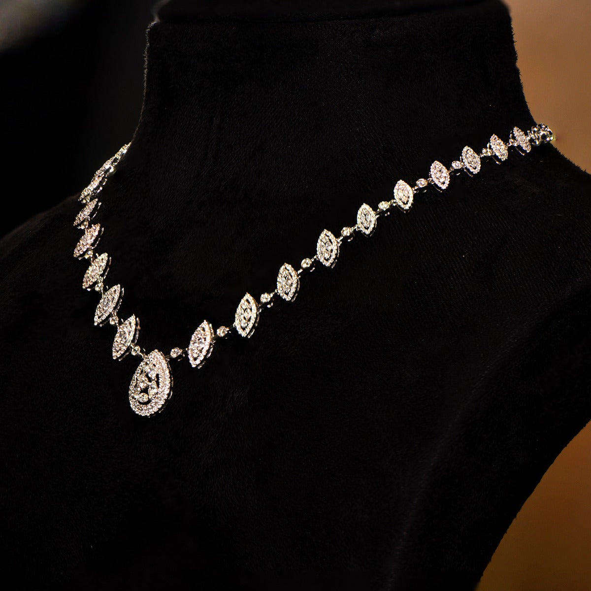 Pinnacle Raindrops Diamond Necklace