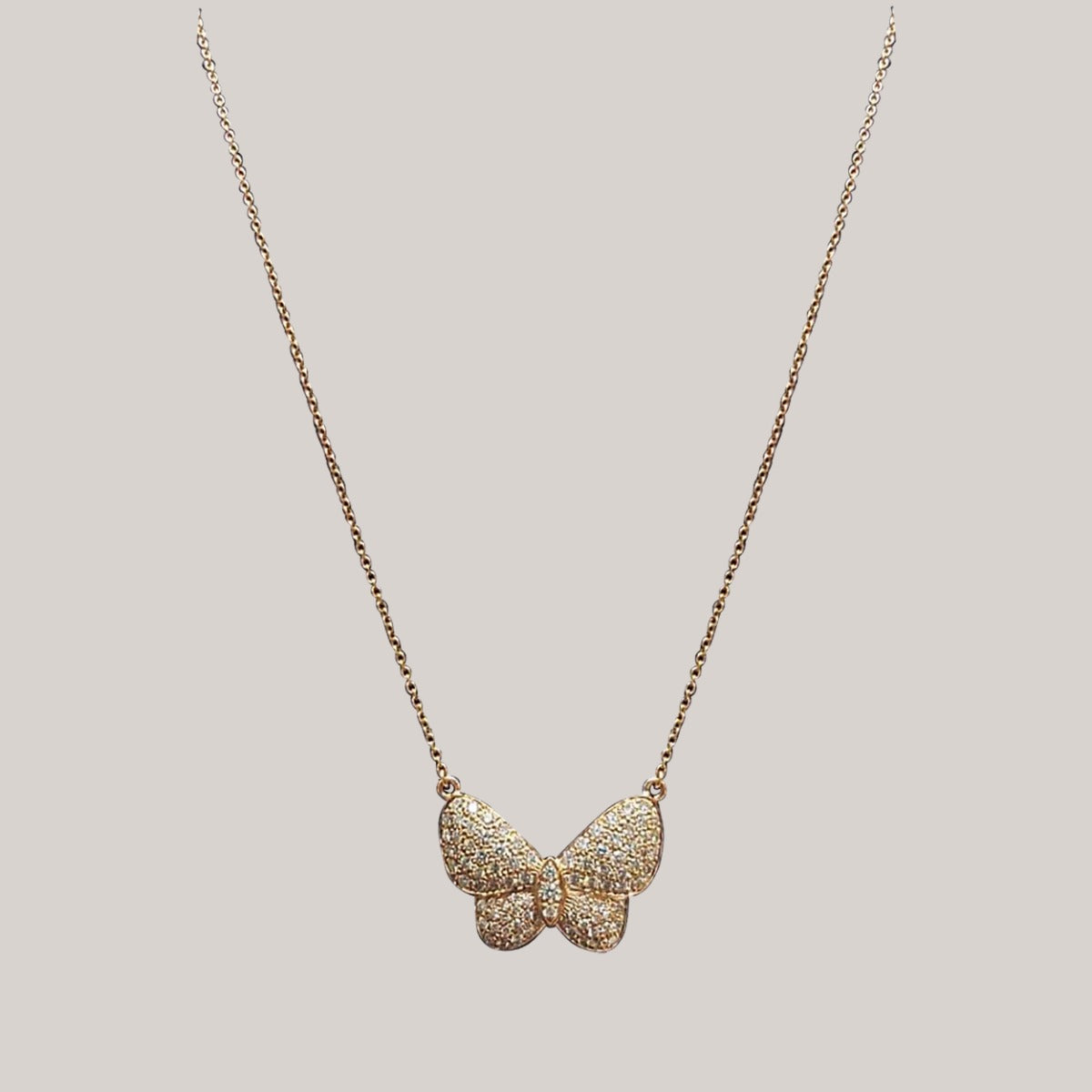 Celestial Butterfly Diamond Necklace