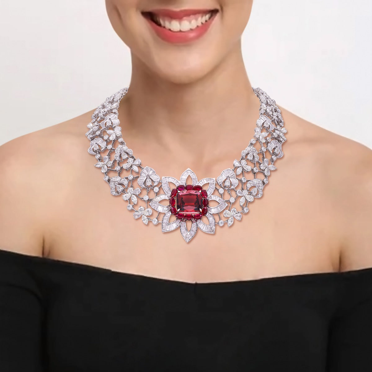 Prunus Dolce Diamond Necklace