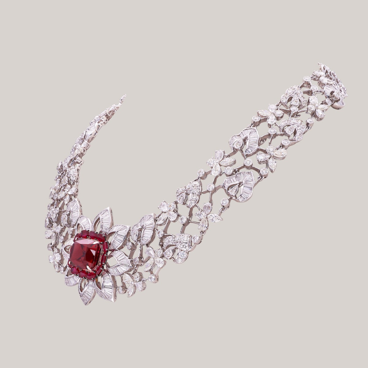 Prunus Dolce Diamond Necklace Set