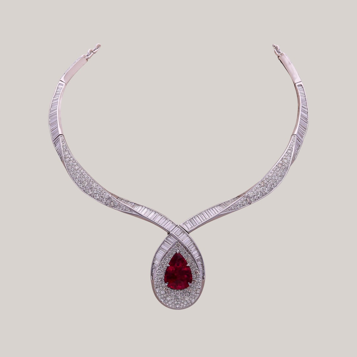 Carmine Diamond Necklace