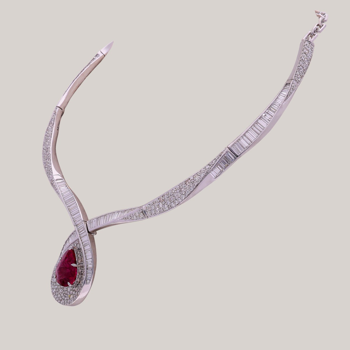 Carmine Diamond Necklace