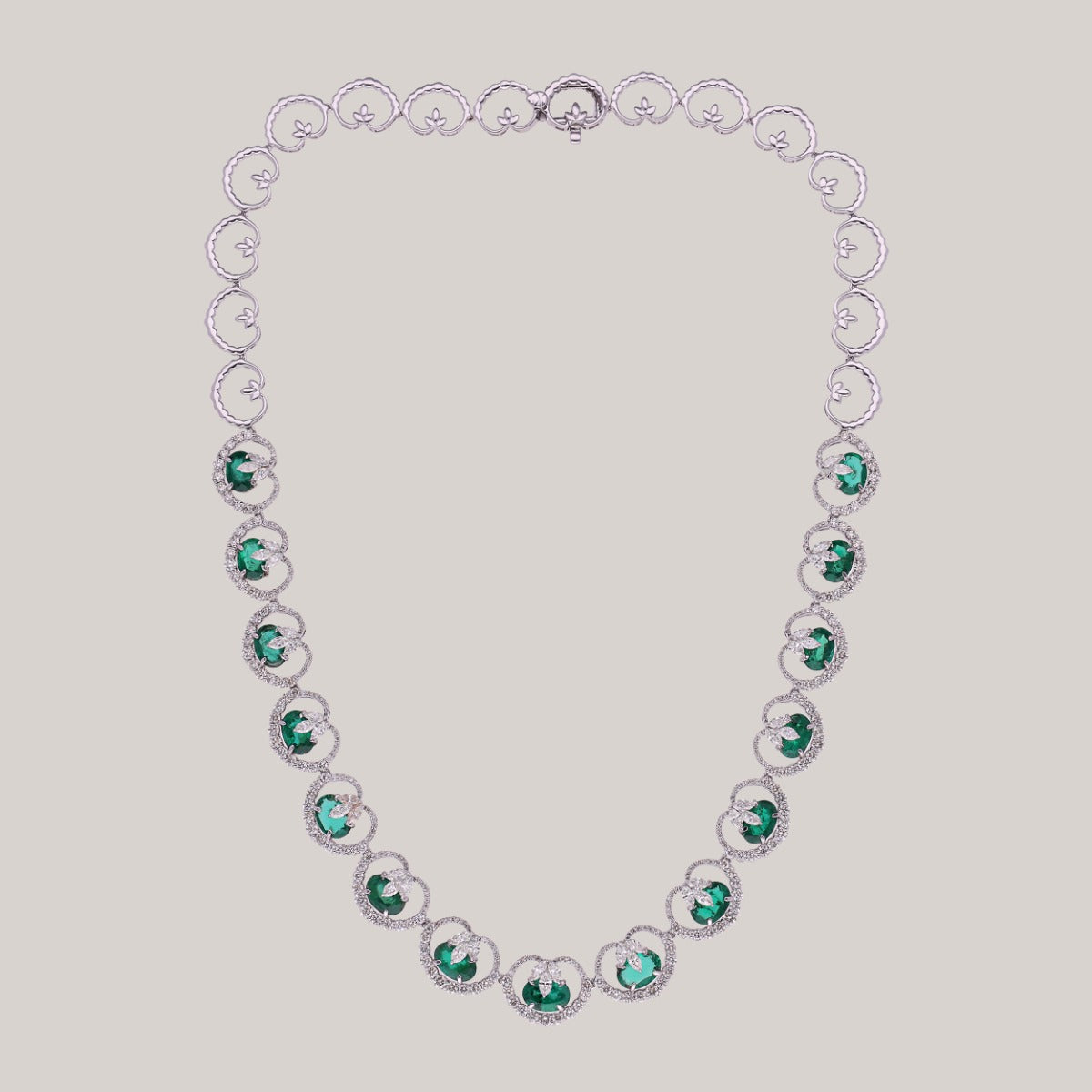 Emerald Dream Diamond Necklace