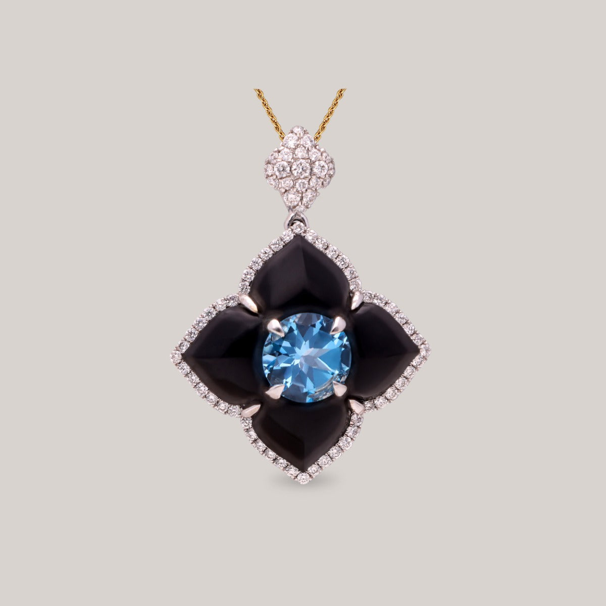 Azure Noir Diamond Pendant