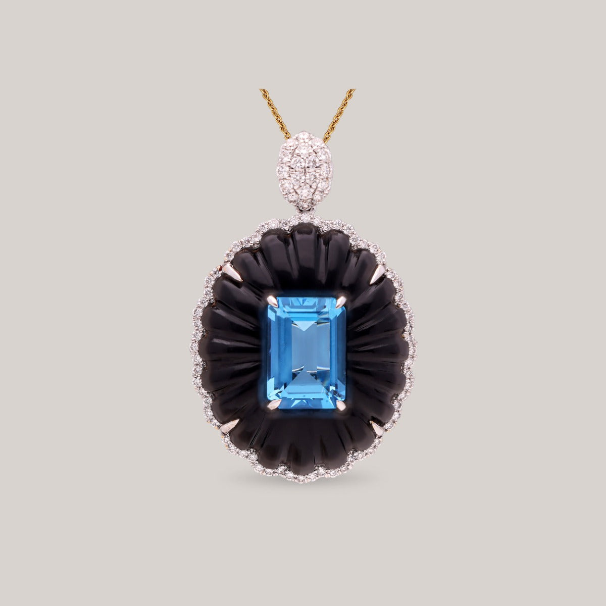 Onyx Mirage Diamond Pendant