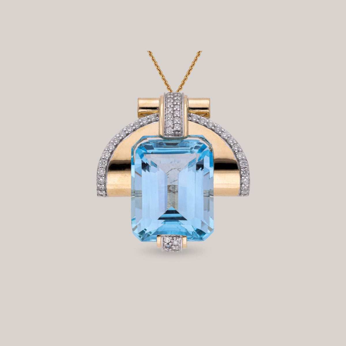 Blue Zenith Diamond Pendant
