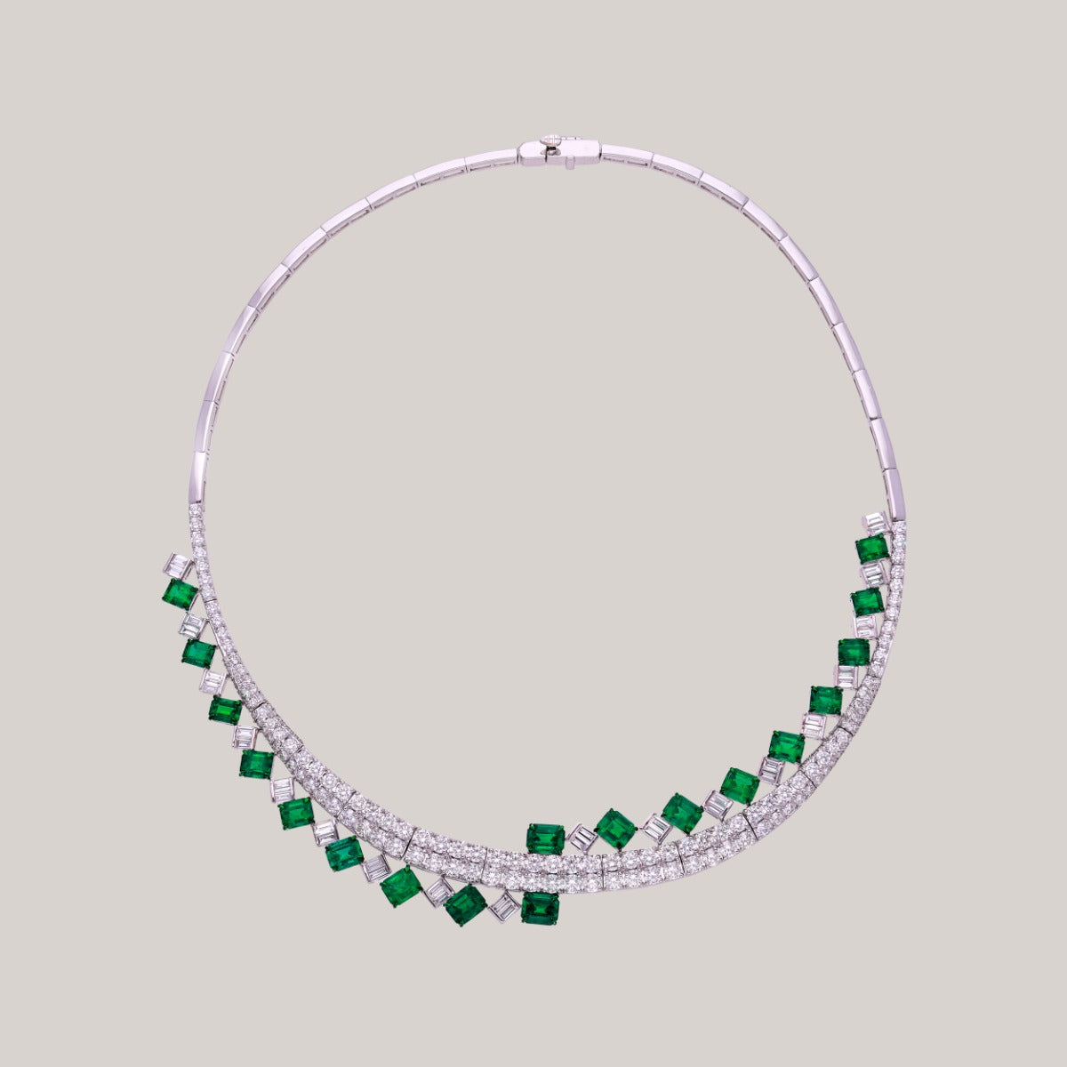 Geometric Grace Diamond Necklace