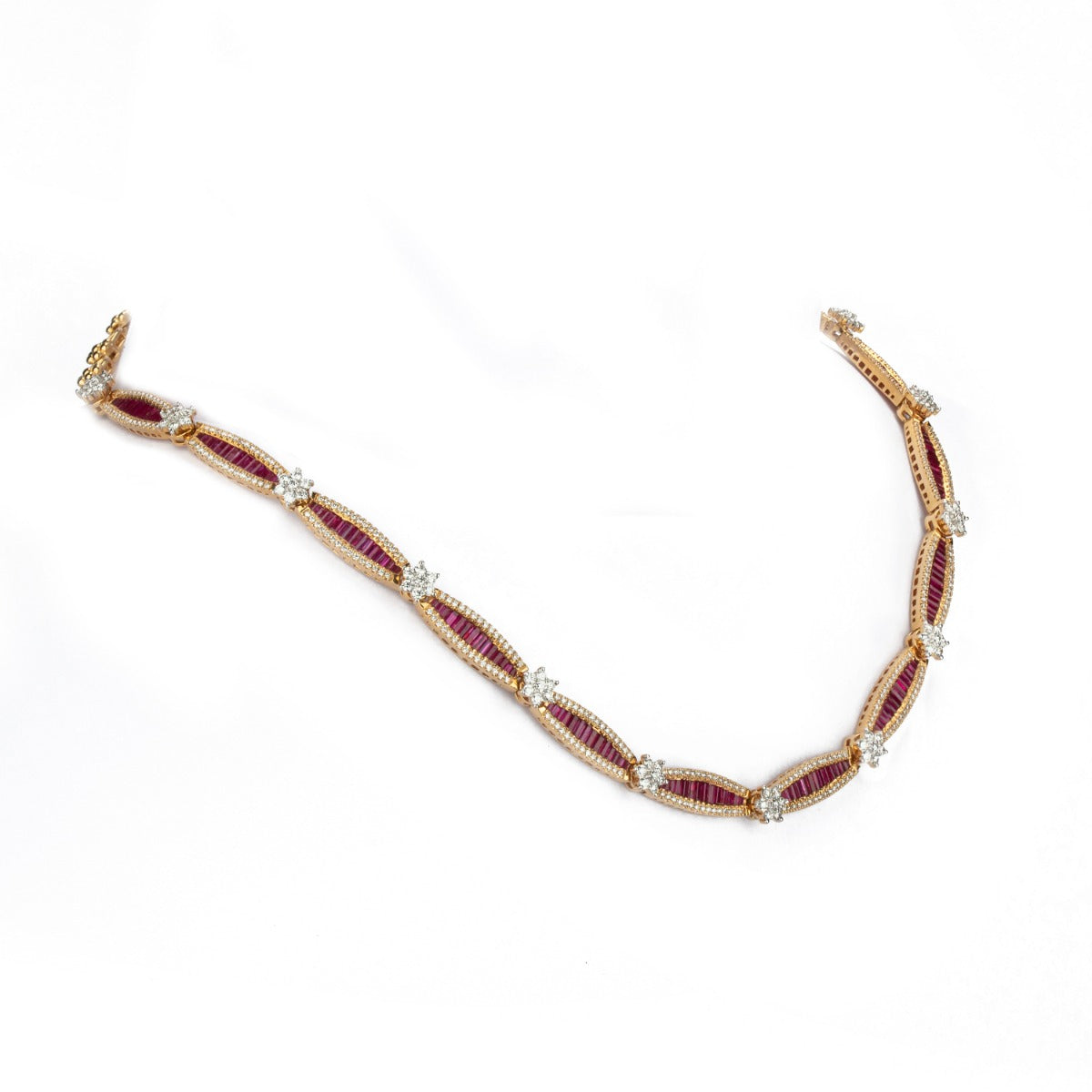 Ruby Classic Diamond Necklace