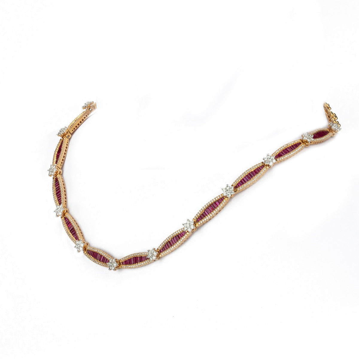 Ruby Classic Diamond Necklace