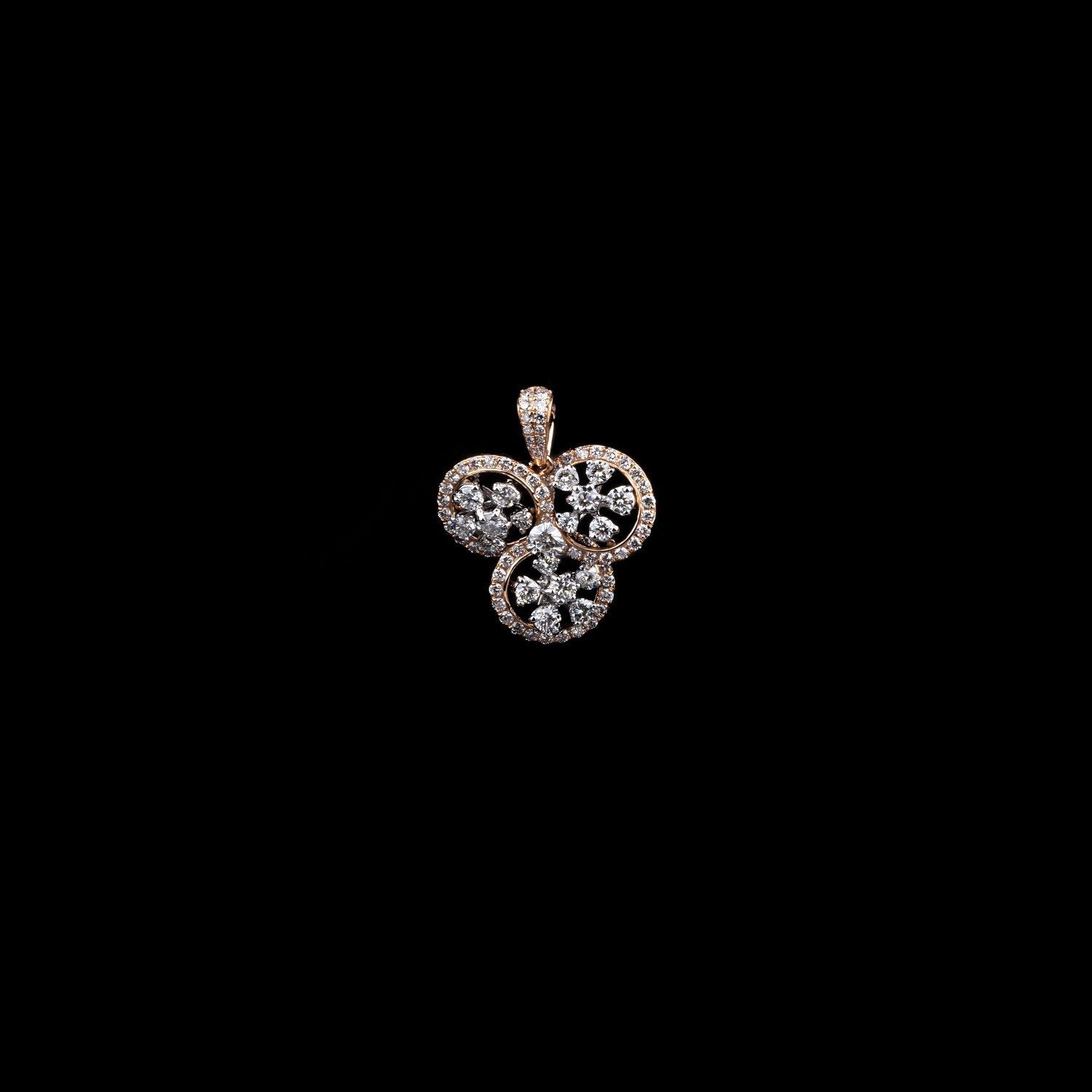 Love Triangle Diamond Pendant