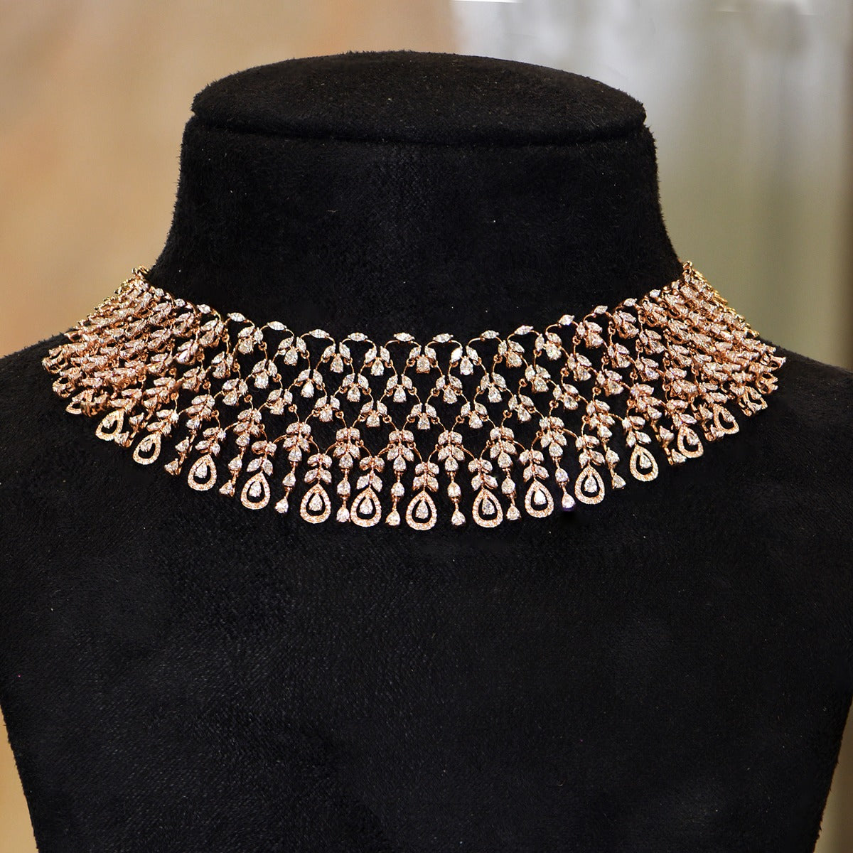 Red Galaxy Diamond Necklace