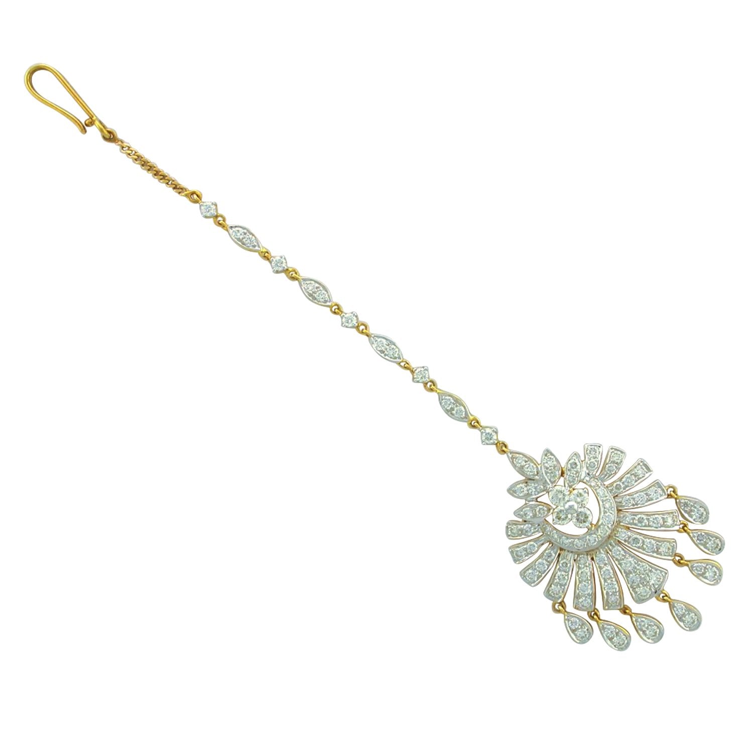 Chandelier Design Diamond Maang Tikka