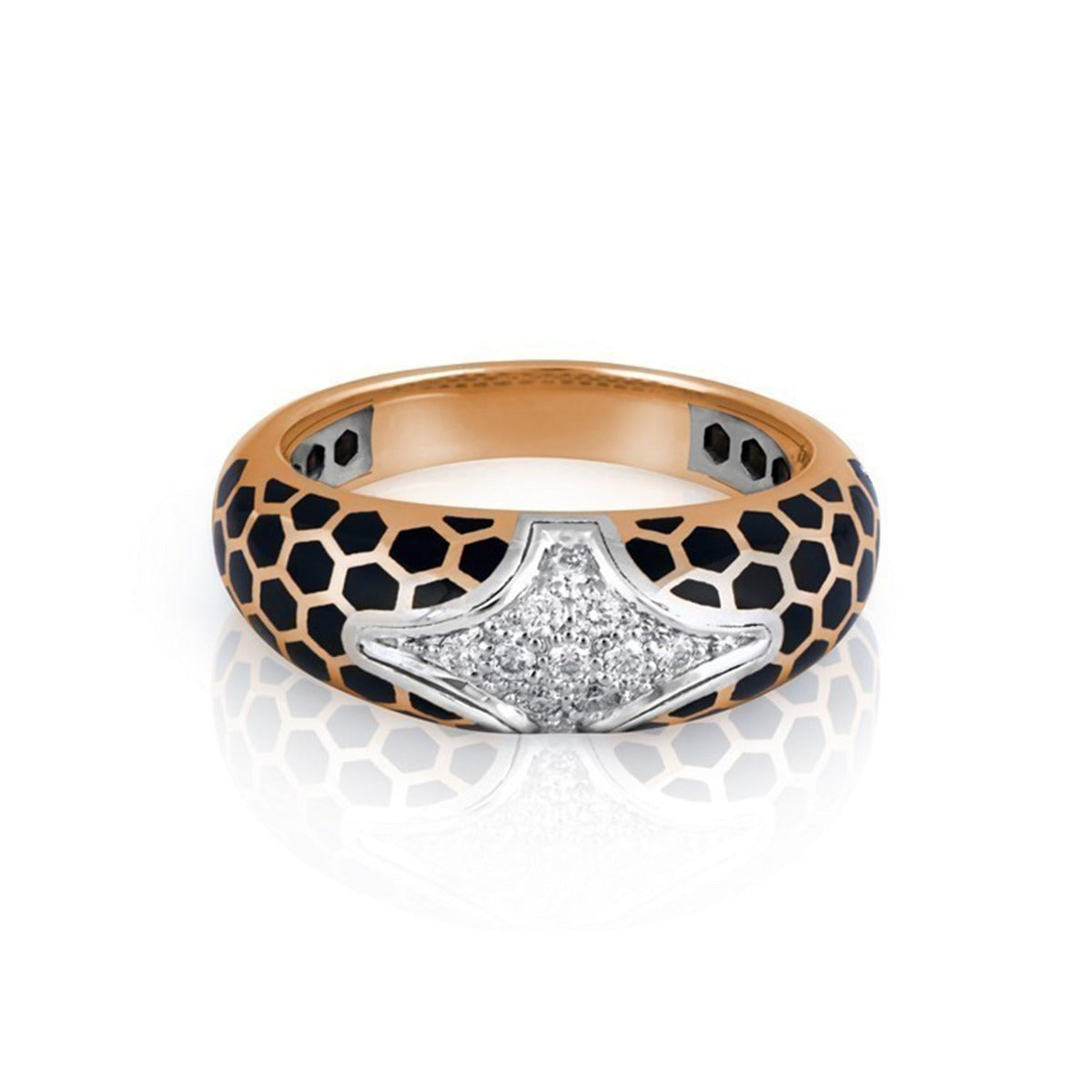 Matt Honeycomb Diamond Ring