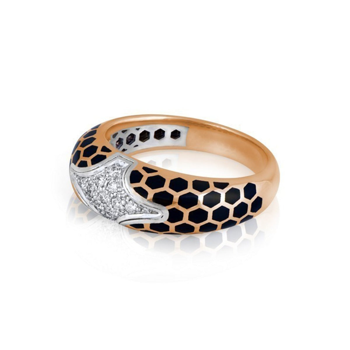 Matt Honeycomb Diamond Ring