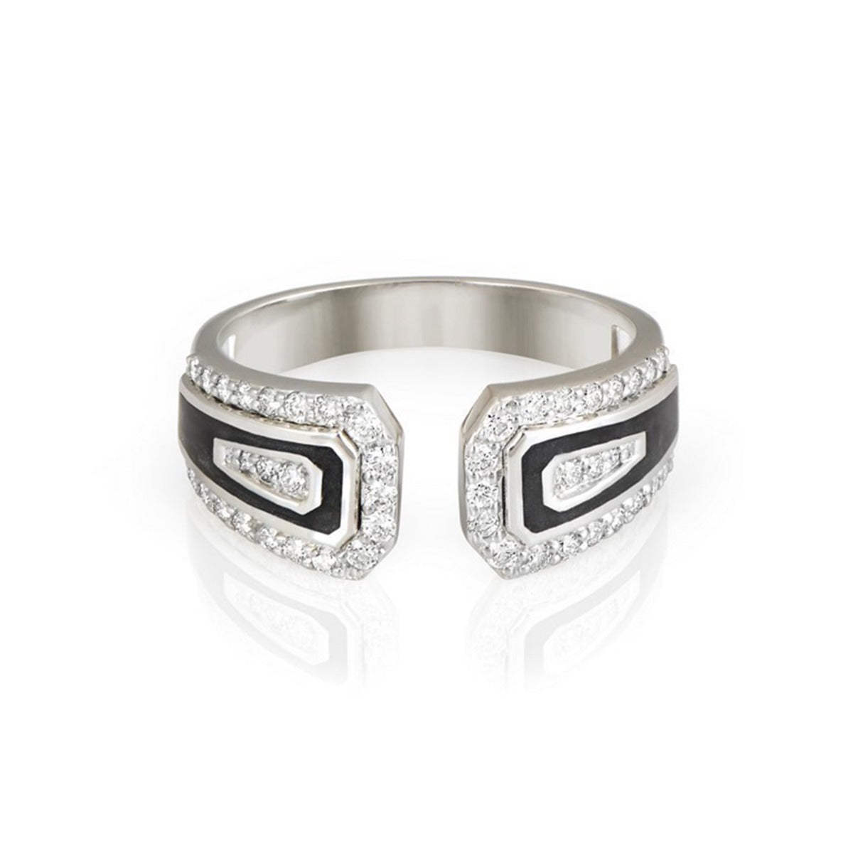 Black Canvas Diamond Ring