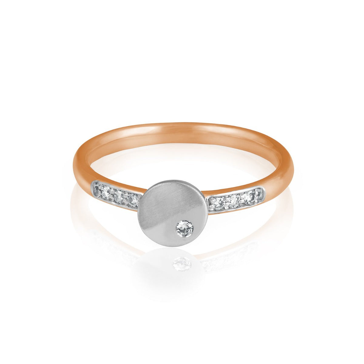 Bolt On Canvas Diamond Ring