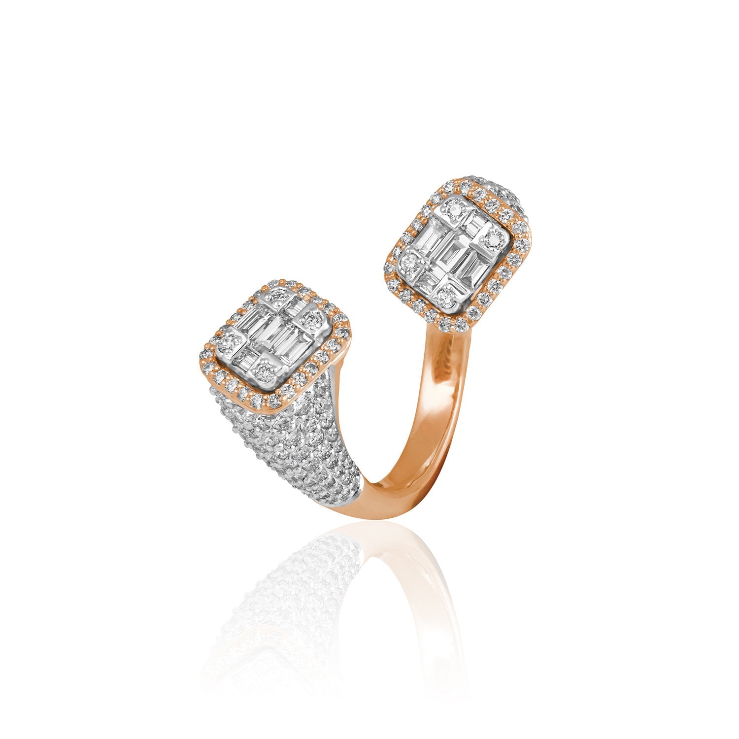 Boomerang Diamond Ring