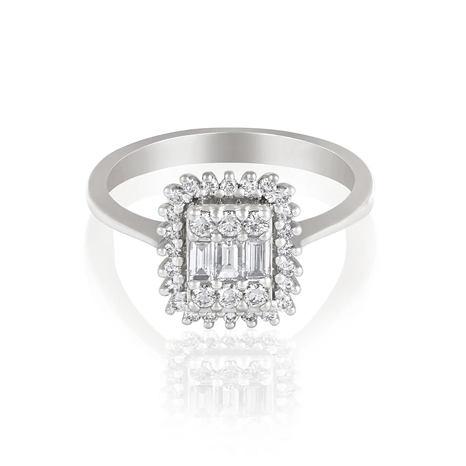 Flourish Around Diamond Ring