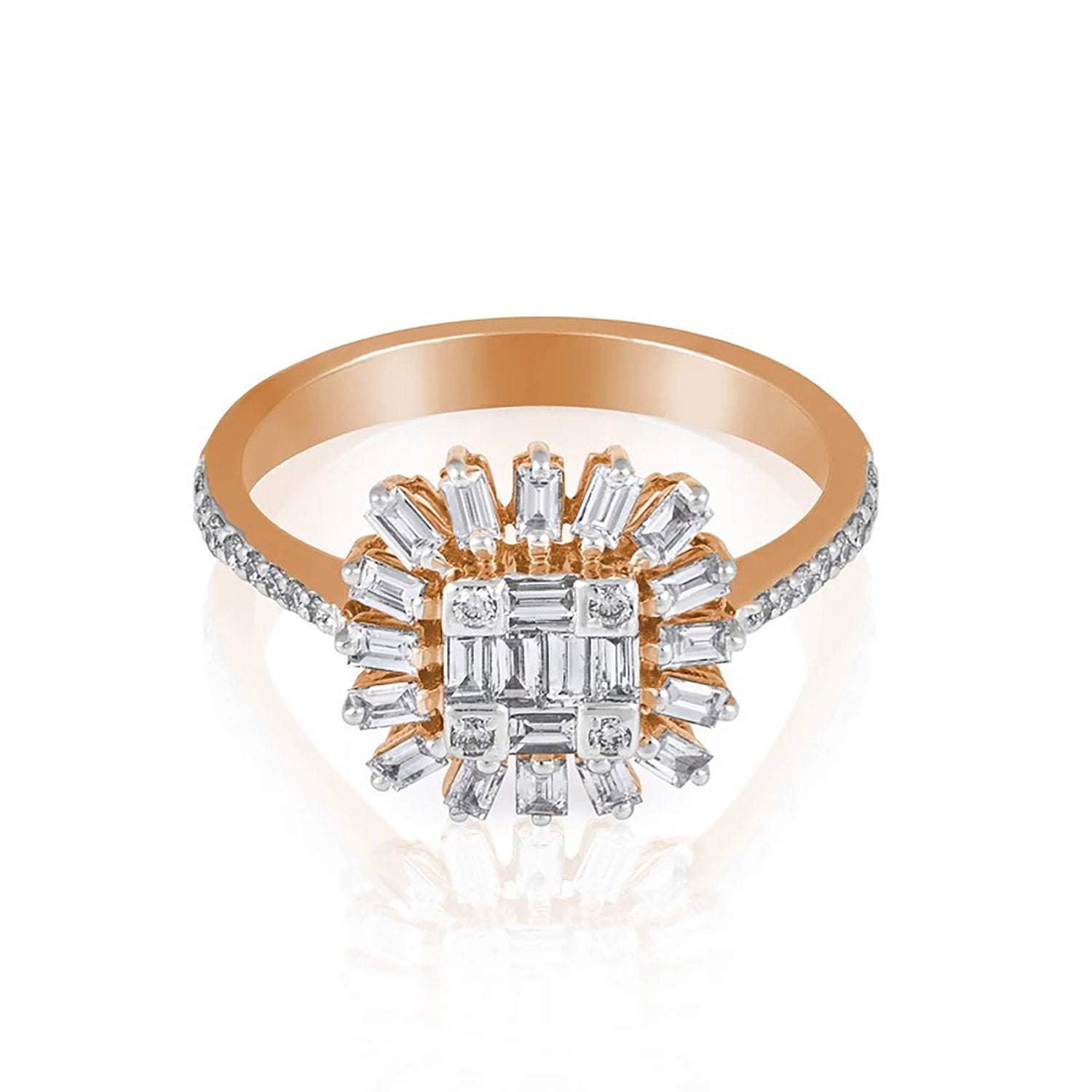 Bursting Out Diamond Ring