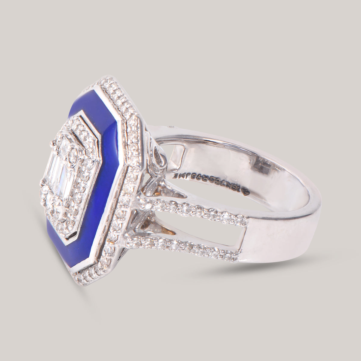 Bleu Geometric Diamond Ring