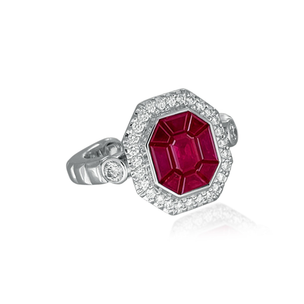 Red Poker Diamond Ring