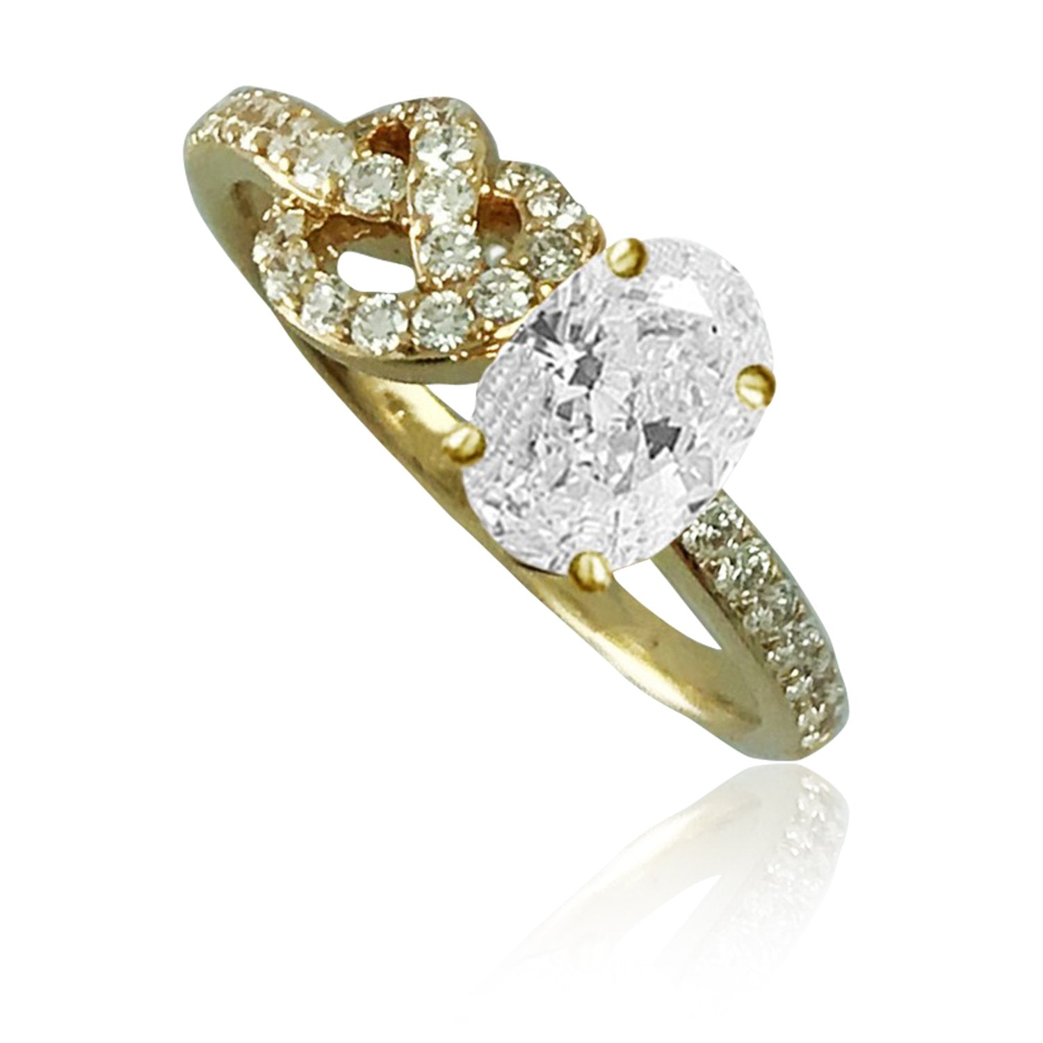 Reef Knot Diamond Ring