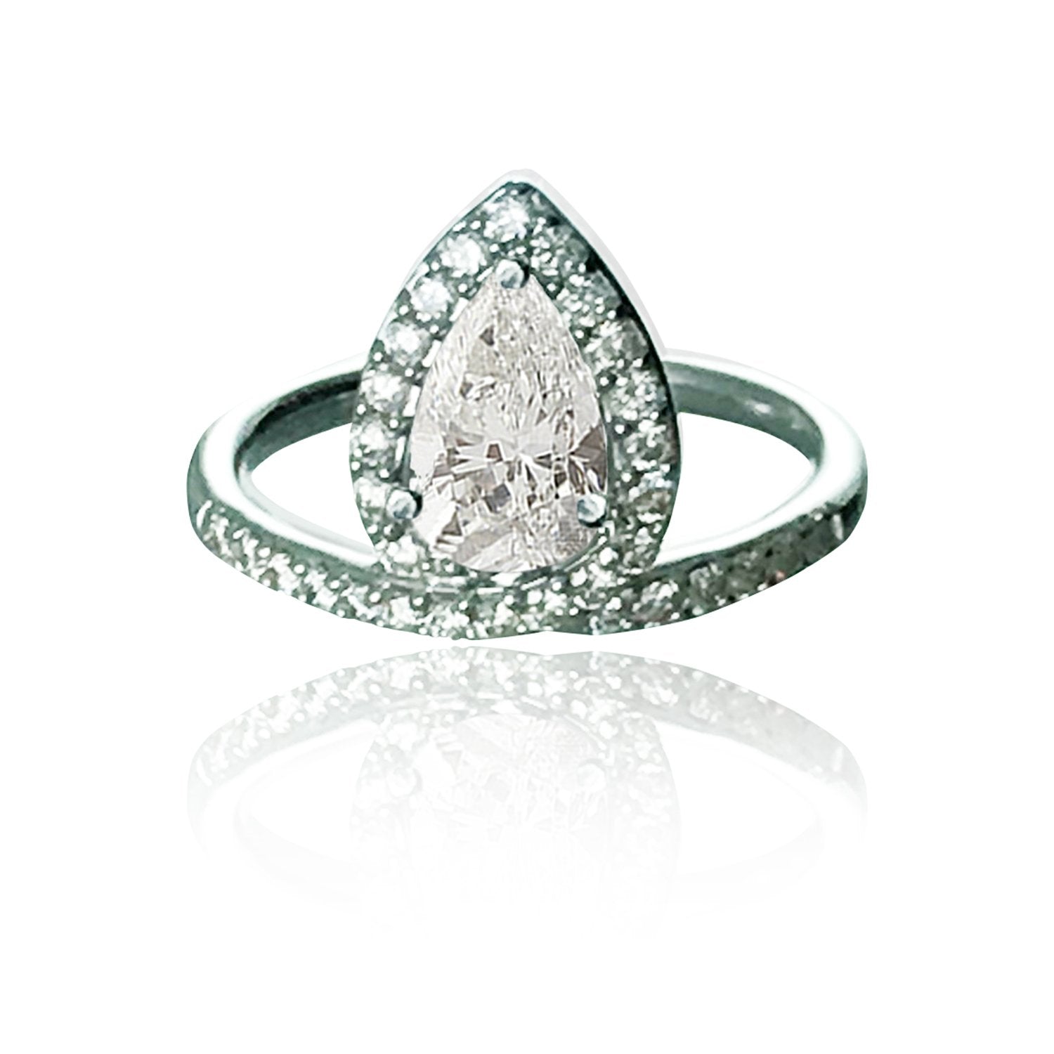Candle Flame Diamond Ring