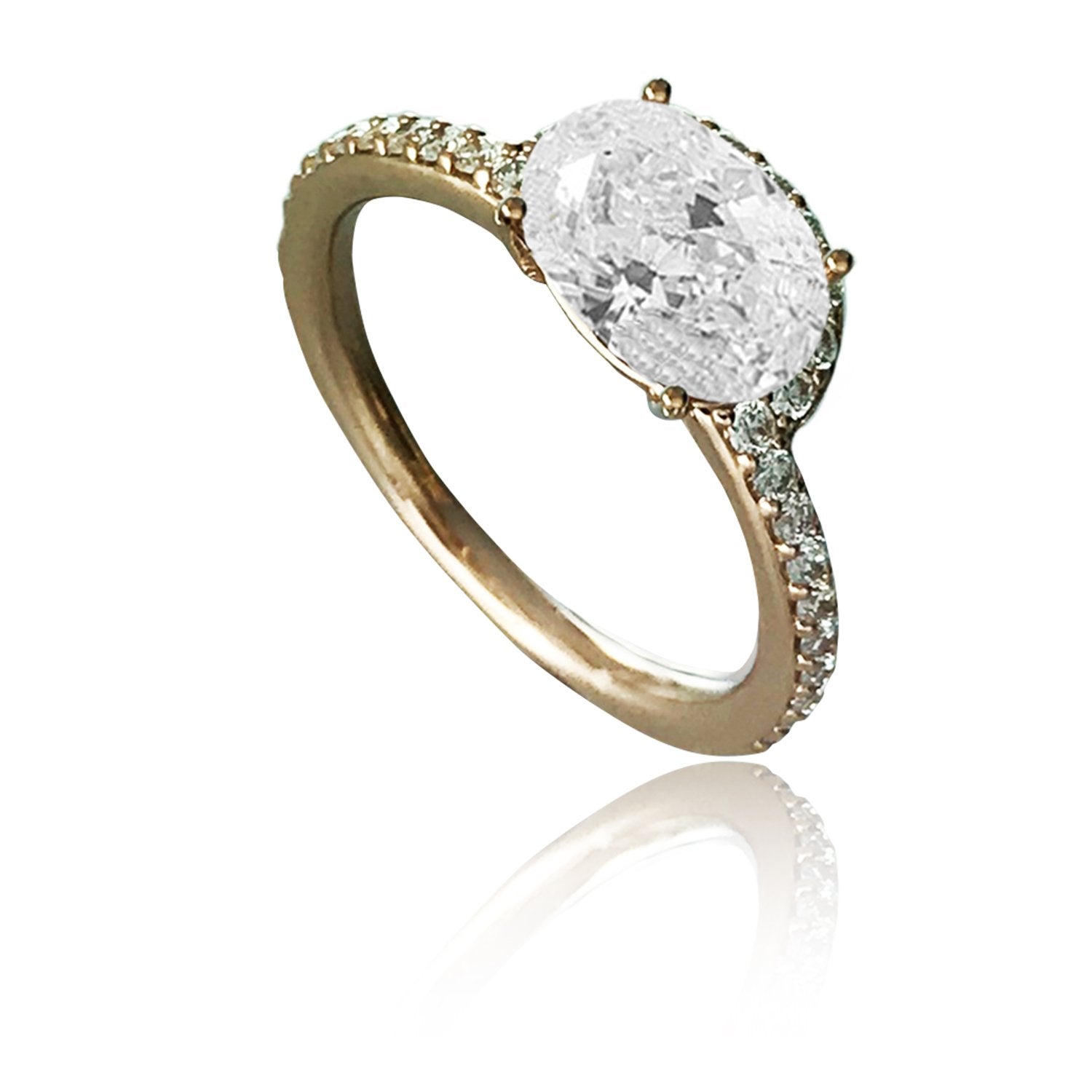Smooth Diamond Ring