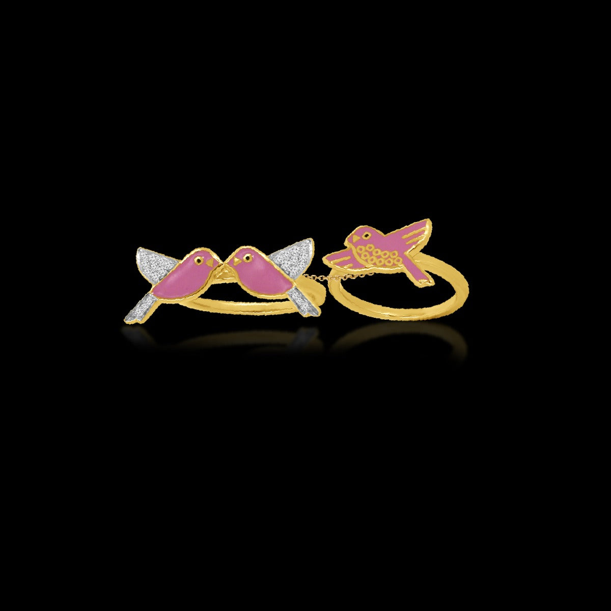 Birdie Family Diamond Ring