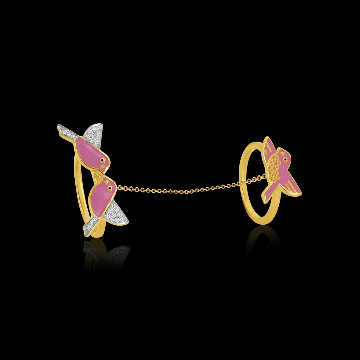 Birdie Family Diamond Ring