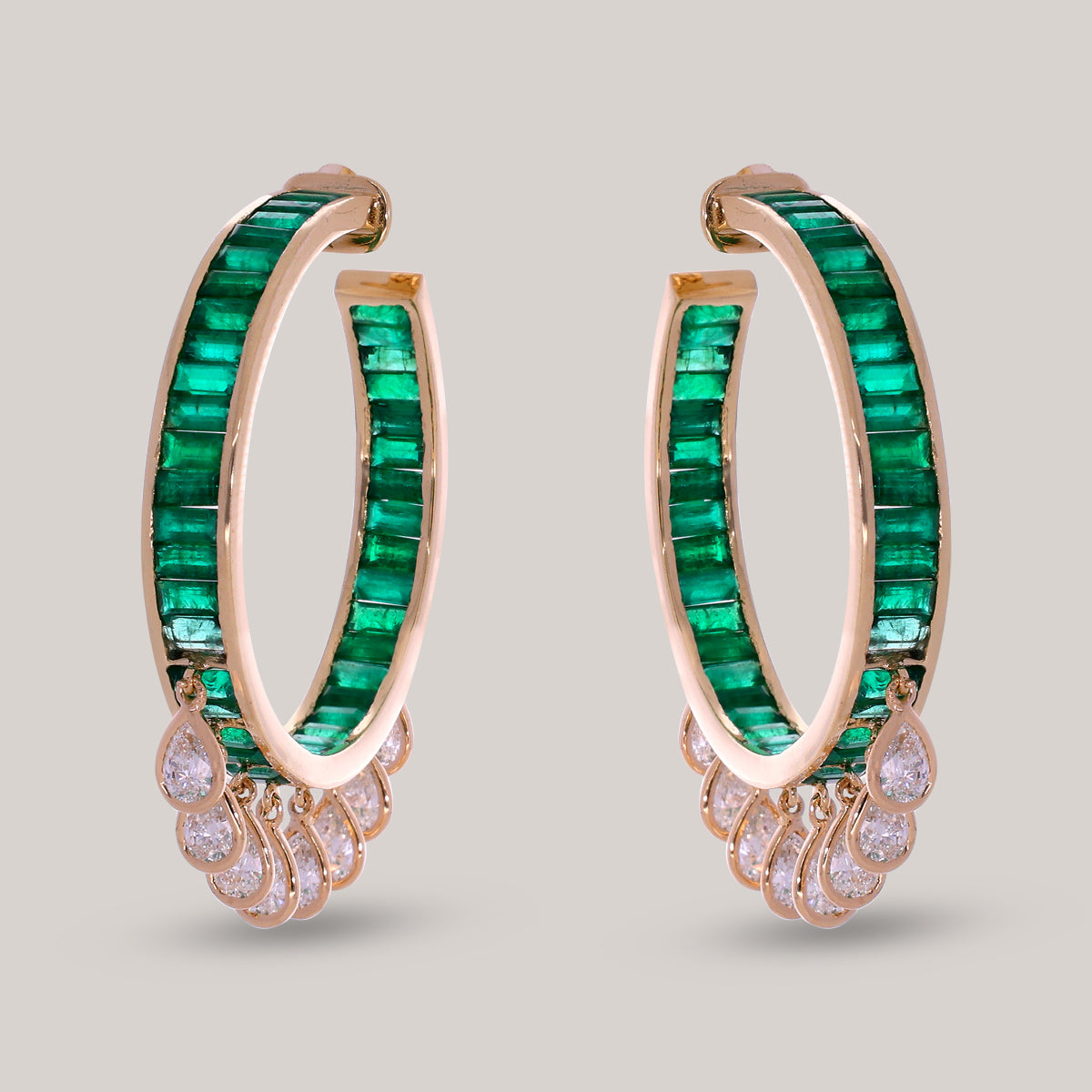 Verre Cerceau Diamond Earrings