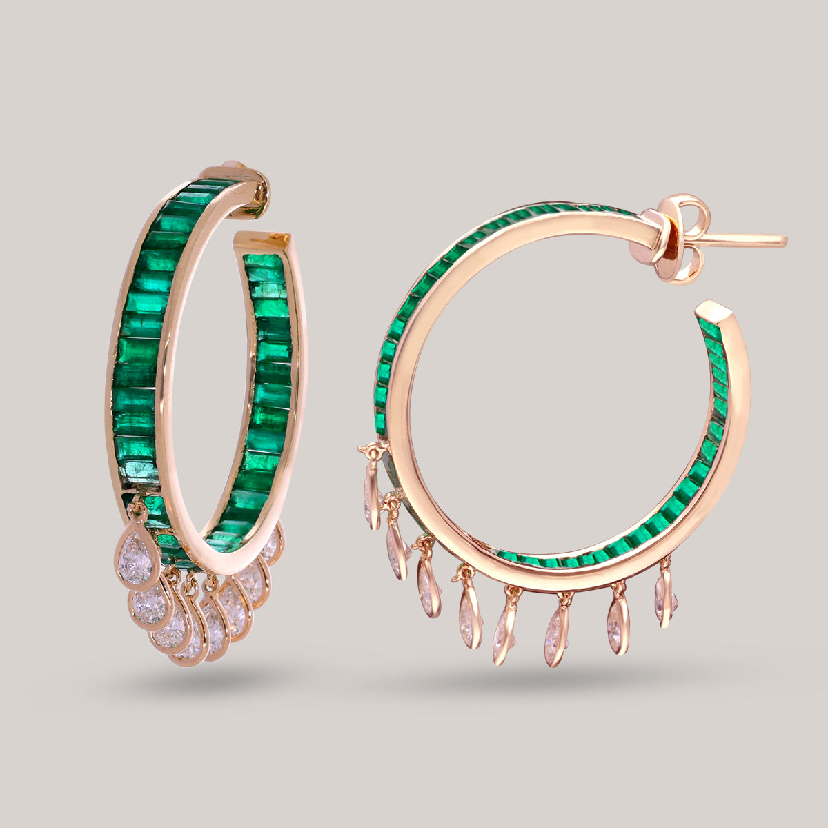 Verre Cerceau Diamond Earrings