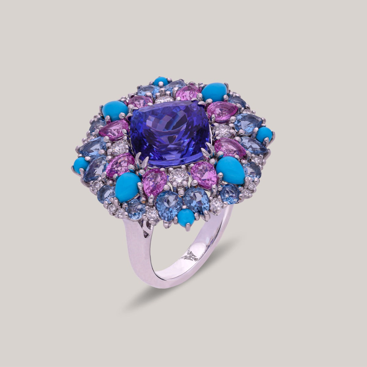 Royal Indigo Diamond Ring