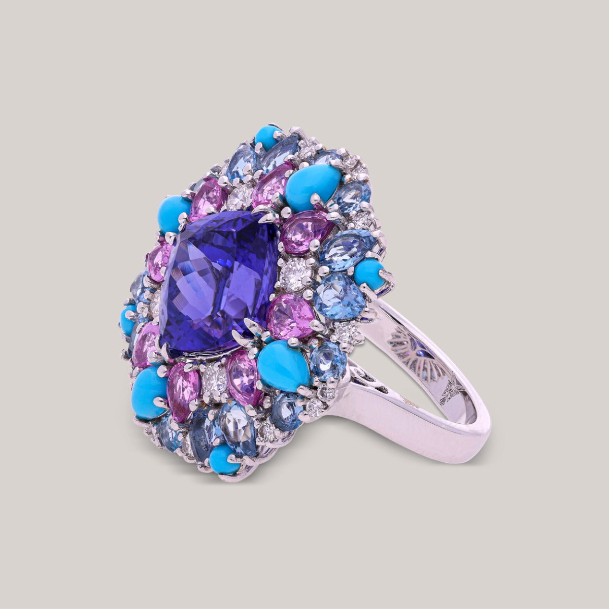 Royal Indigo Diamond Ring