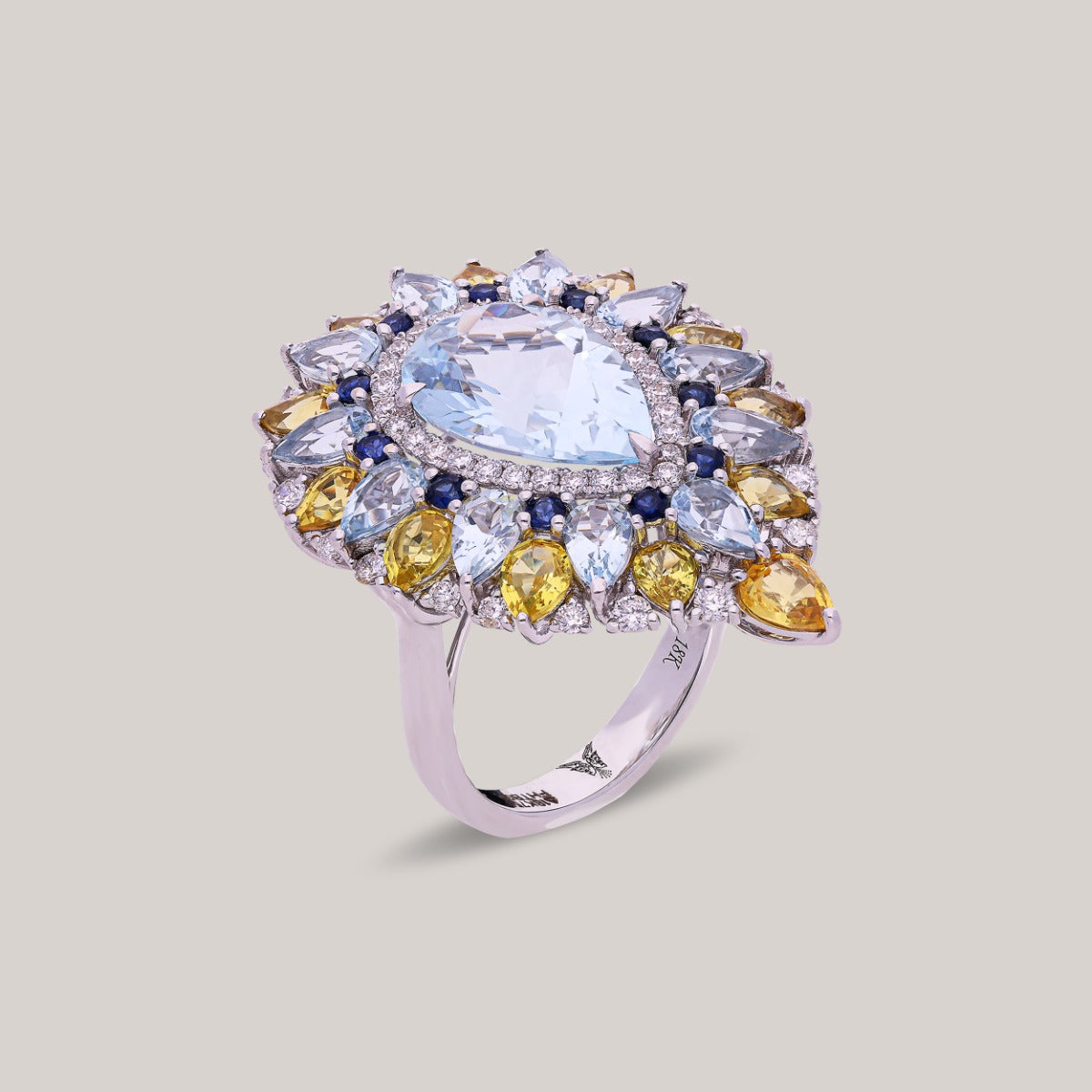 Ocean's Embrace Diamond Ring