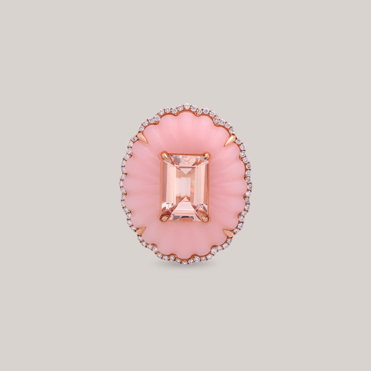 Peony Glow Diamond Ring