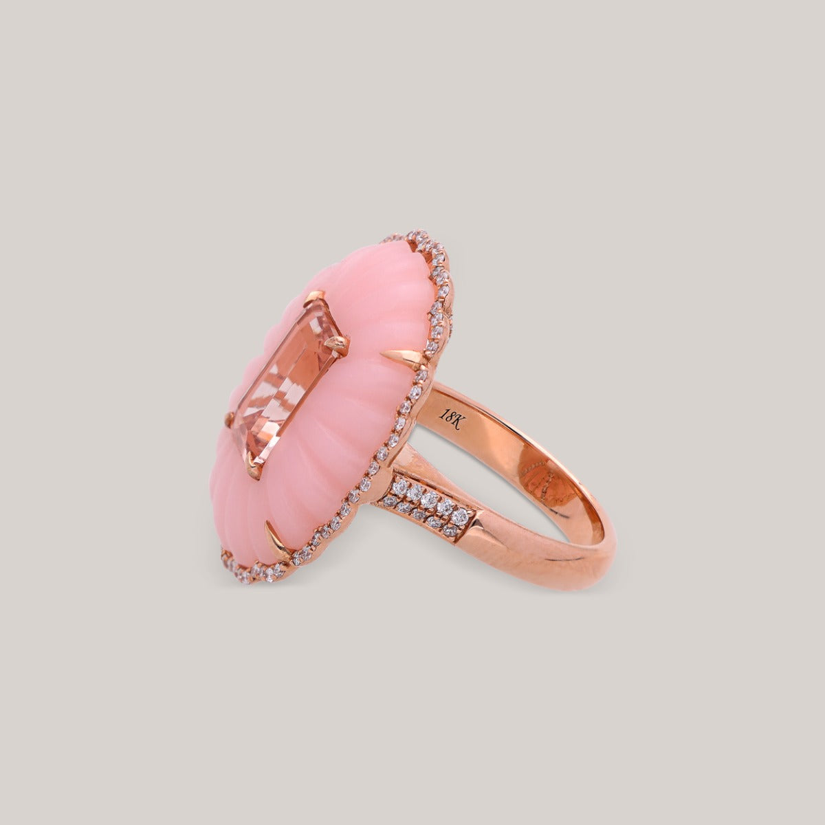 Peony Glow Diamond Ring