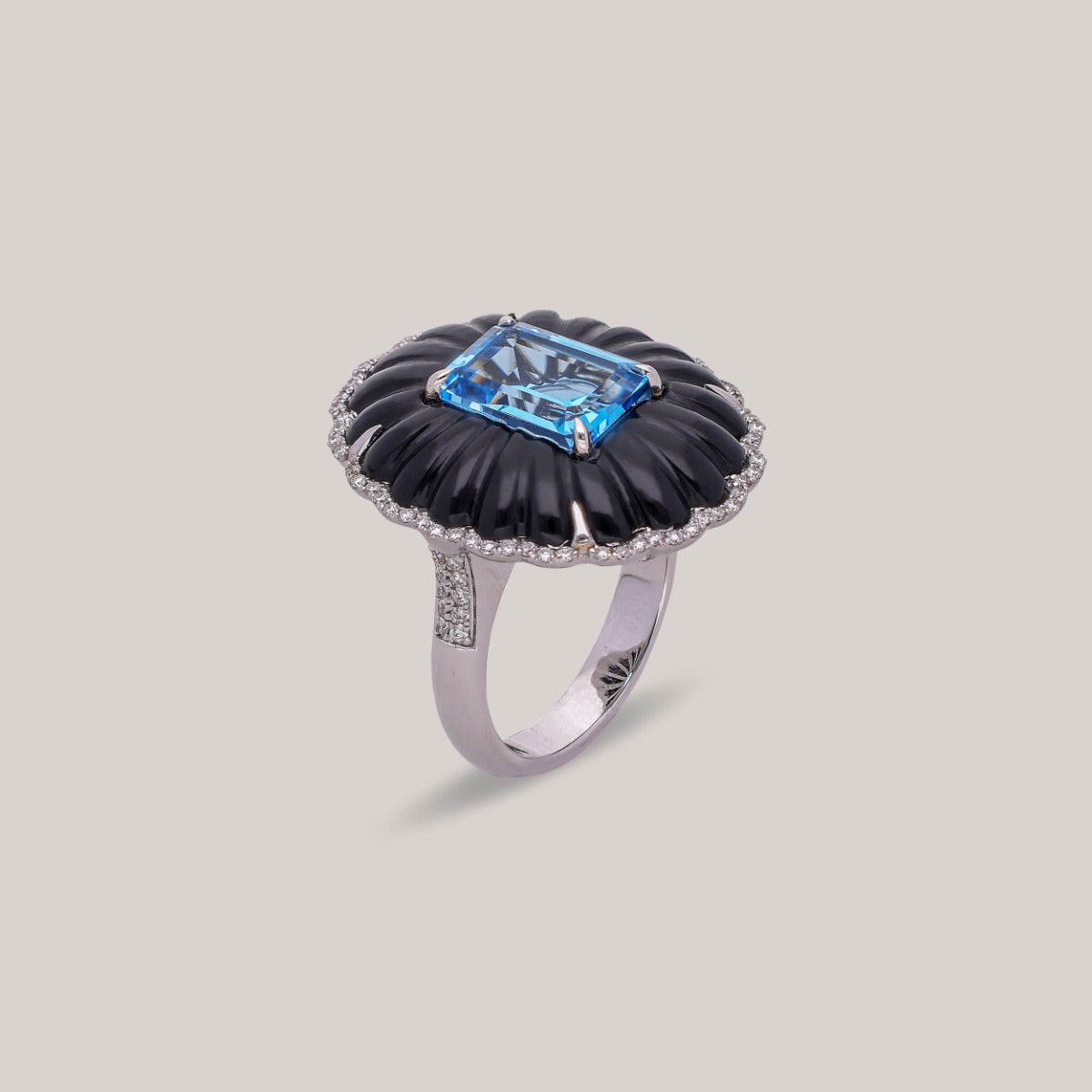 Midnight Glacier Diamond Ring