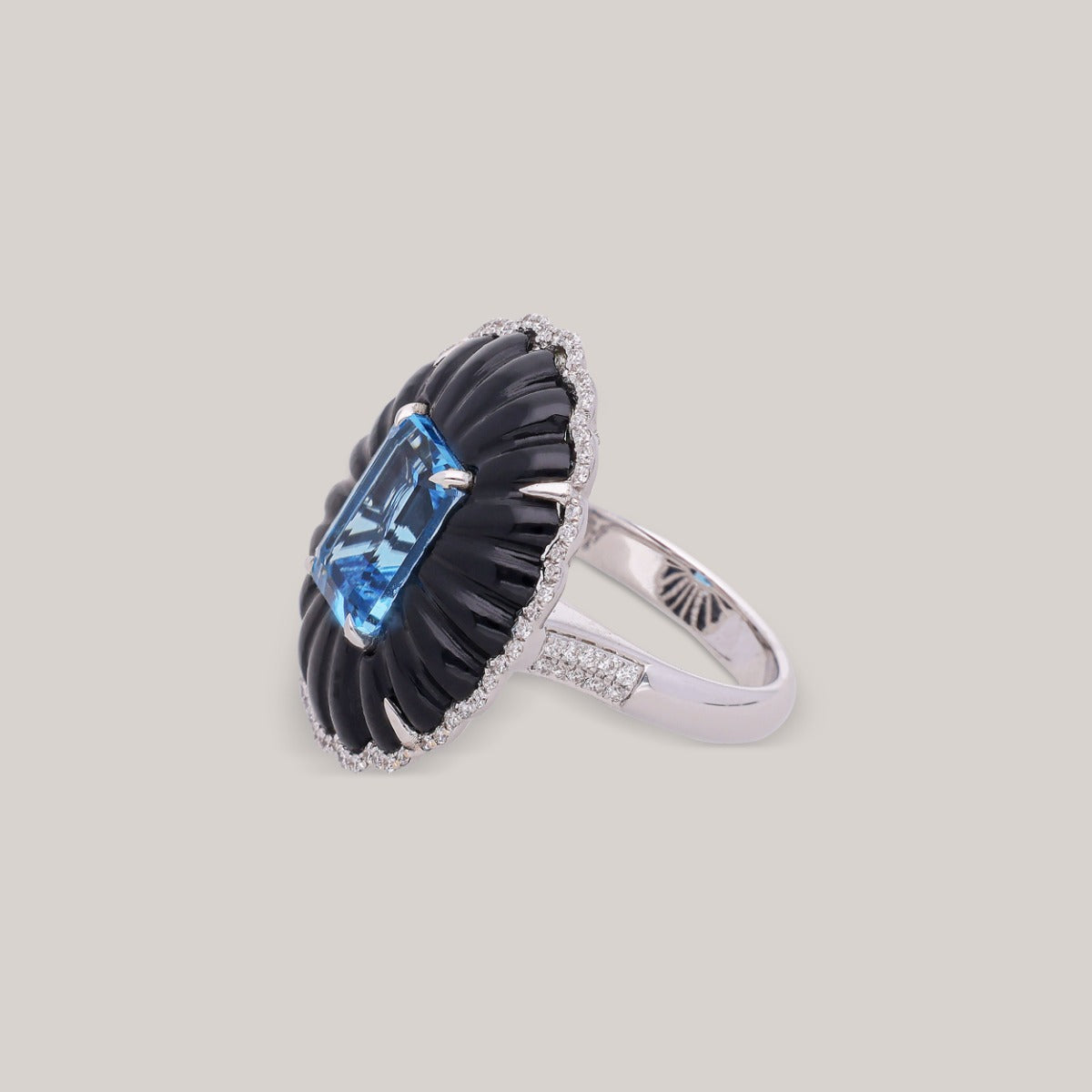 Midnight Glacier Diamond Ring