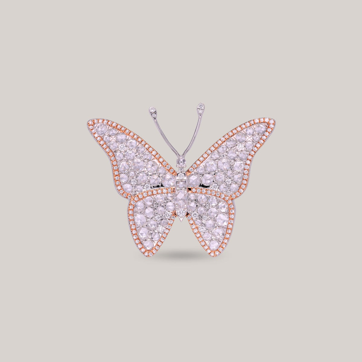 Whispering Butterfly Diamond Ring