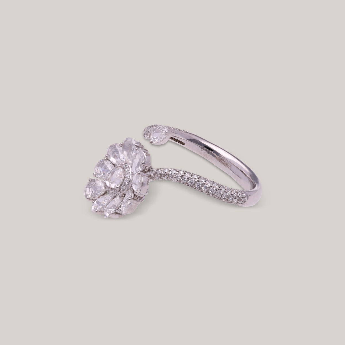 Crystal Vine Diamond Ring