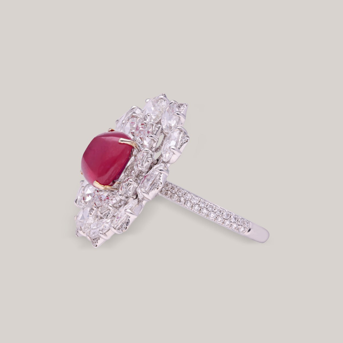 Rose Nebula Diamond Ring