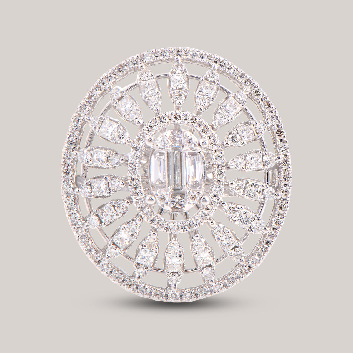 Sunflower Diamond Ring