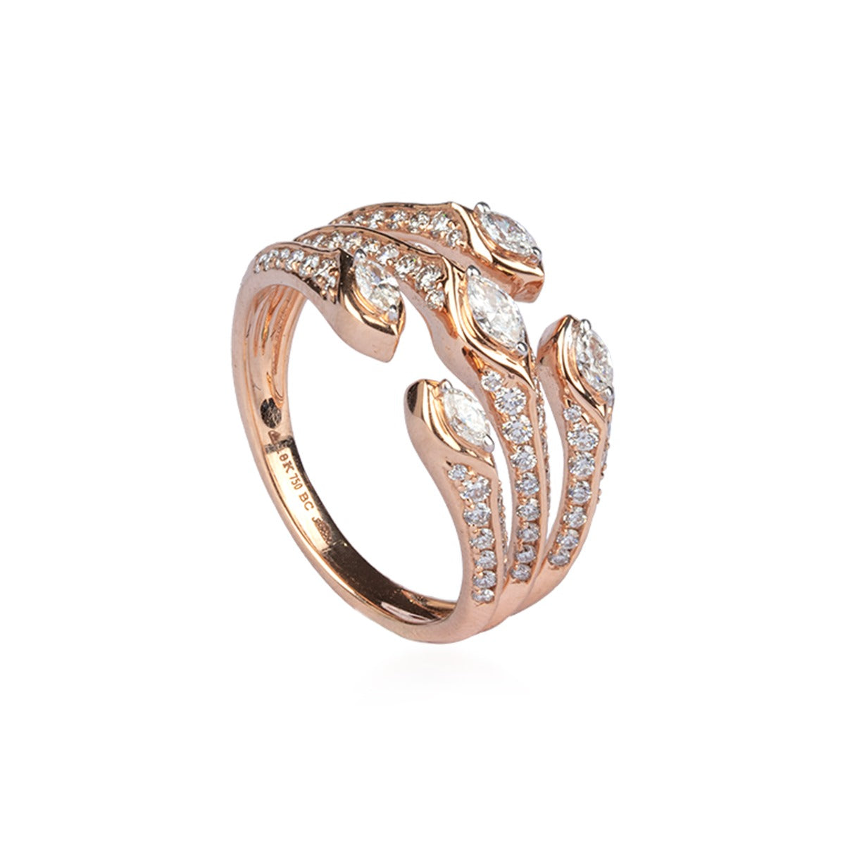 Petunia Creeper Diamond Ring
