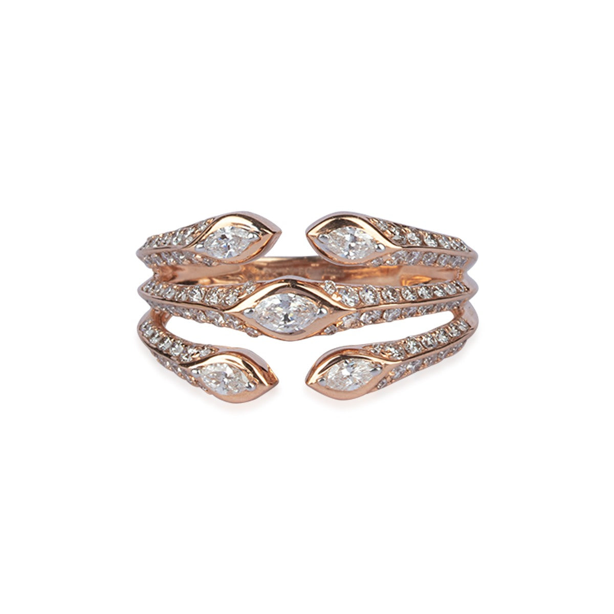 Petunia Creeper Diamond Ring